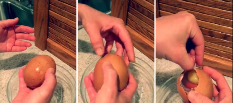 فيديو| بيضة دجاج عملاقة تصدم مزارعاً.. وهذا ما وجده داخلها!