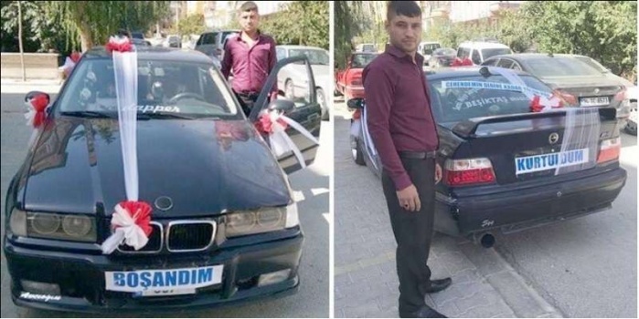 شاب يُحيي يوم طلاقه.. زين سيارته وكتب "تطلقت و تحرَّرت"..وما أضافه على الزجاج الخلفي صادم