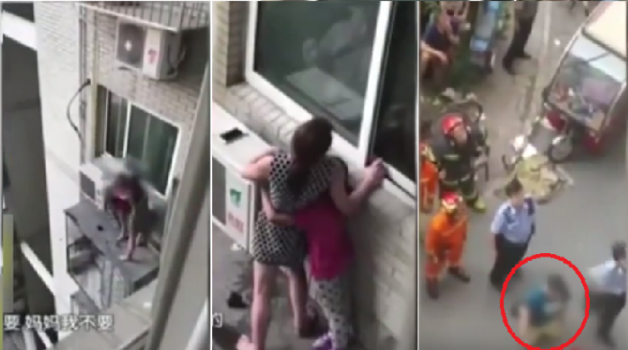ظل راكعا على الارض لـ3 ساعات لاقناع زوجته وابنته بعدم الانتحار!