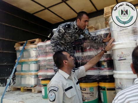 ضبط 3800 لتر دهان مخالف للمواصفات والمقاييس في جنين