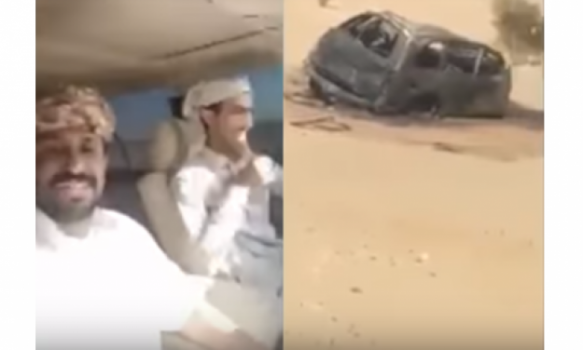 فيديو| شابان سعوديان يوثقان لحظة مصرعهما بحادث سير!