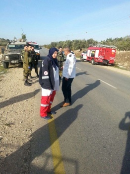 إصابة مواطن بحادث تصادم ثلاث مركبات جنوب جنين