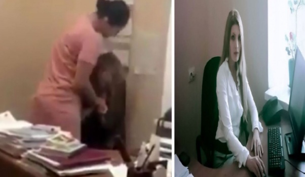 شاهد ماذا فعلت امرأة بمذيعة بسبب علاقتها مع زوجها!