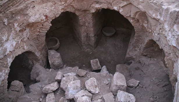 صورة- العثور على حمام صلاح الدين الأيوبي