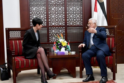 الرئيس يستقبل وزيرة الخارجية النرويجية