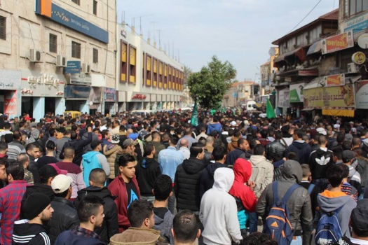 جنين:مسيرات حاشدة تنديدا بجريمة اغتيال جرار