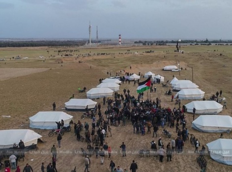 الفلسطينيون يحيون ذكرى يوم الارض