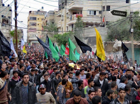 غزة: تشييع جثمان الشهيد الصياد أبو ريالة