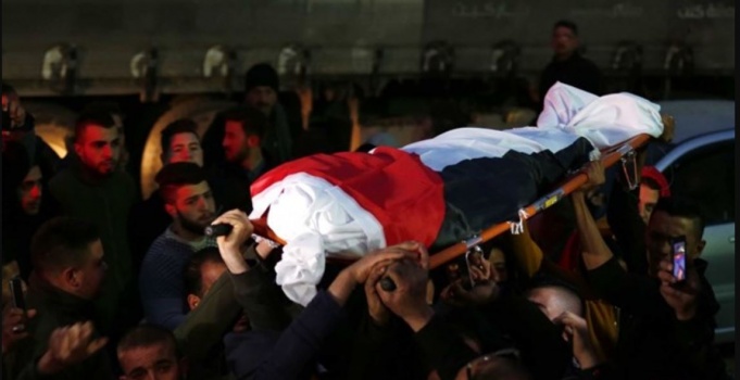 بالصور- الخليل تشيع الشهيد الجعبري