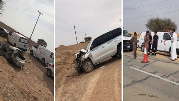 مأساة مرورية بالرياض.. مصرع عائلة فلسطينية بأكملها بينهم 7 أطفال