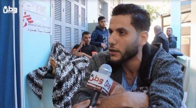 فيديو| جرحى مسيرة العودة بغزة : أُصبنا برصاص خارق متفجر
