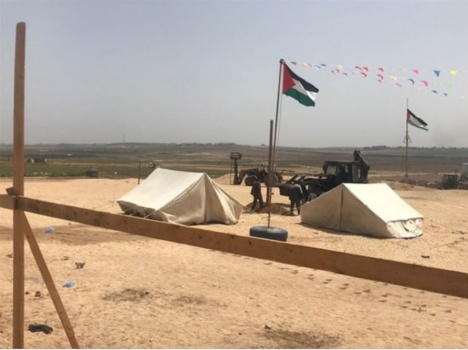 الجمعة الـ4- اصابة بالرصاص بخانيونس واستعداد للمسيرات