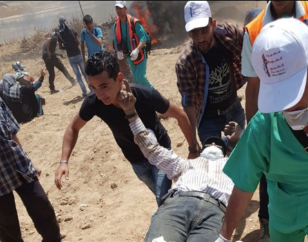 إصابة شاب برصاص الاحتلال شرق خانيونس
