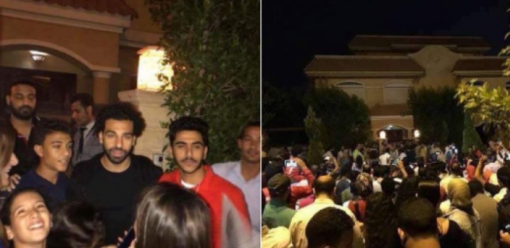 الجماهير تُحاصر منزل صلاح بعد كشف عنوانه!