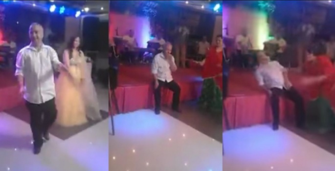فيديو| لحظة وفاة مفاجئة لرجل أثناء رقصه إلى جانب عروس بحفل زفاف!
