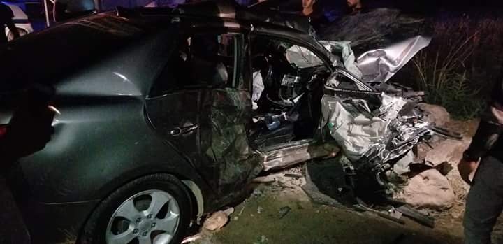 بالصور..مصرع مواطن واصابة 4 اخرين بحادث سير مروع جنوب طوباس