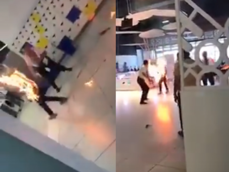 فيديو| مغربي اتهموه بسرقة 'ثاقب كهربائي' من أحد الأسواق وهذا ما فعله!