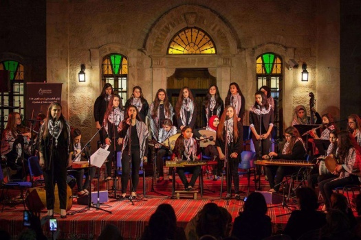 فرقة بنات القدس في مهرجان "وين ع رام الله"