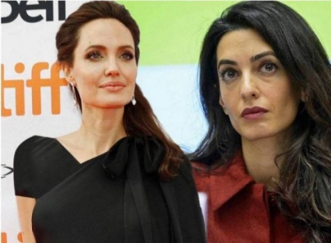 صفة أطلقتها أمل كلوني على أنجلينا جولي أشعلت الحرب بينهما