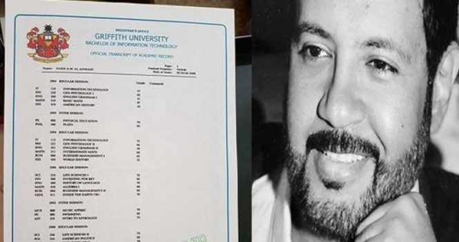بالصور.. سعودي يتخرج من 5 جامعات في ساعتين!