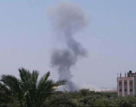 طائرات الاحتلال تستأنف قصفها لمواقع في غزة وعدد من الاصابات