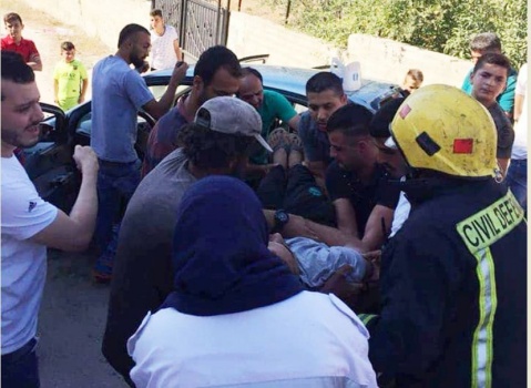إصابتان بحادث تصادم مركبتين في بلدة السيلة الحارثية غرب جنين