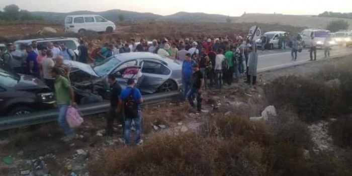 صور..إصابة 15 مواطناً بحادث سير جنوب غرب بيت لحم