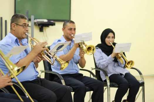 بالصور..إفتتاح دورة تدريبية لفرقة موسيقى الشرطة