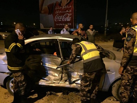 7 إصابات نتيجة حادث سير شمال رام الله