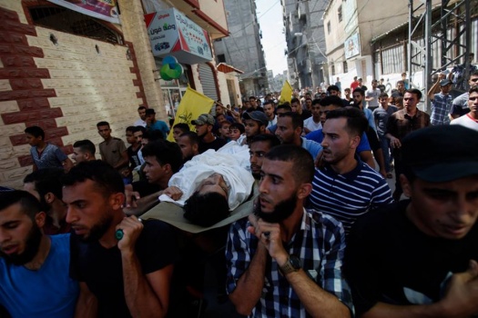 تشييع جثامين 4 شهداء قضوا بنيران الاحتلال في غزة