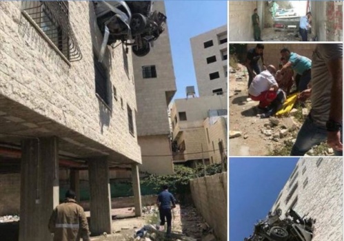 نابلس: مصرع شابين من بيت وزن بحادث انزلاق شاحنة