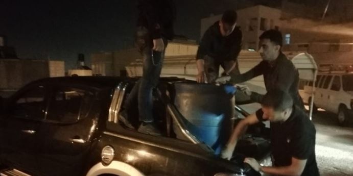 ضبط 3000 لتر سولار مهرب في الخليل