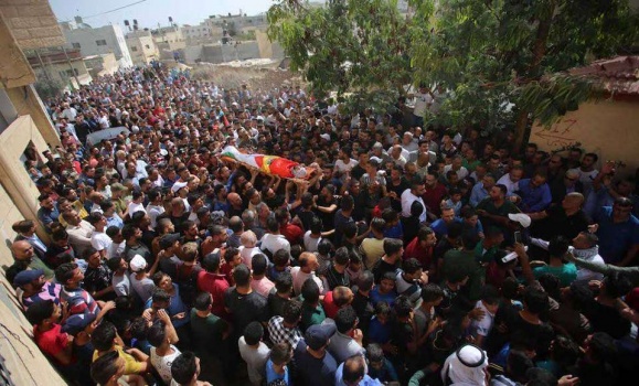 بالصور..تشييع جثمان الشهيد محمد بشارات في طمون