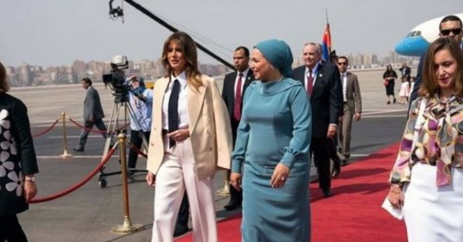 ميلانيا ترامب تصل القاهرة