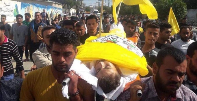 تشييع حاشد للشهيد الحسنات وسط قطاع غزة