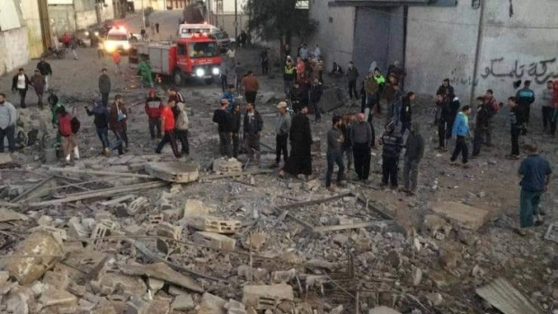 تدمير منازل وممتلكات بقصف اسرائيلي على قطاع غزة