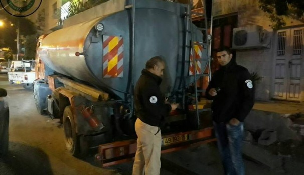 ضبط 2000 لتر سولار مهرب في يطا جنوب الخليل
