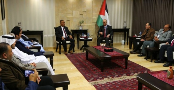 الحمد الله يستقبل الوفود العربية المشاركة بمؤتمر نصرة القدس