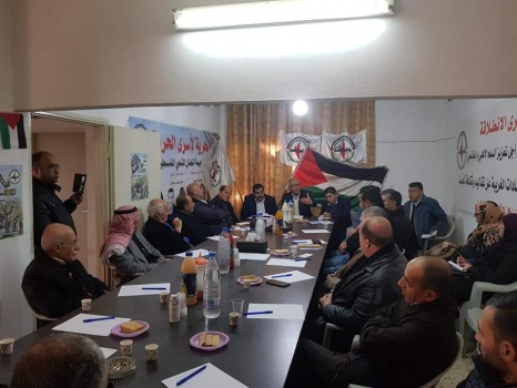 فصائل العمل الوطني وفعاليات ومؤسسات جنين تطالب بمزيدا من الدعم والإلتفاف حول الرئيس عباس