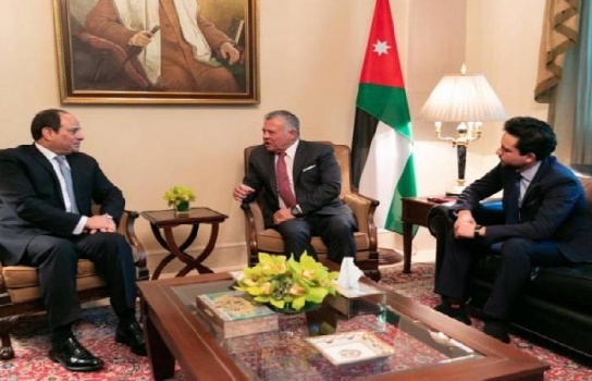 السيسي والملك عبد الله يدعوان لاستئناف مفاوضات التسوية
