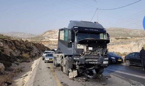 مصرع سيدة وإصابة بحادث تصادم غرب رام الله