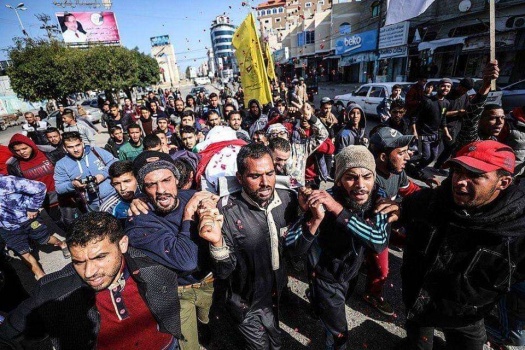 تشييع حاشد للشهيد عابد برفح