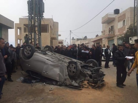 مصرع مواطن بحادث سير في بلدة تقوع جنوب بيت لحم