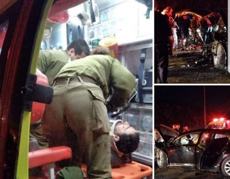 صور..مصرع مواطن واصابة 8 اخرين بحادث سير في قلقيلية
