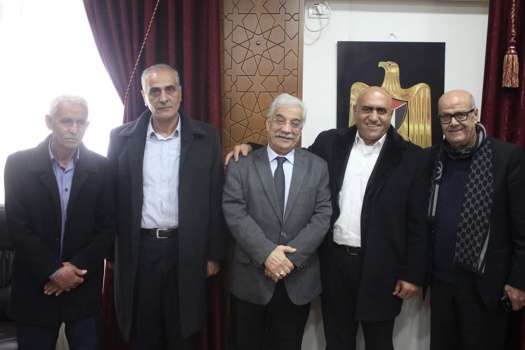 محافظ جنين يستقبل الفنان الفلسطيني الأردني داوود جلاجل
