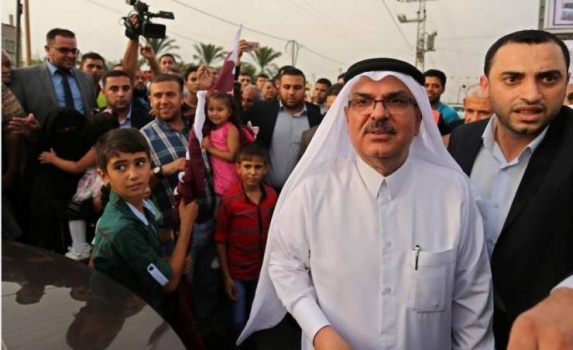 السفير العمادي يصل غزة
