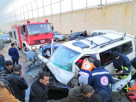 مصرع مواطن وإصابة 5أخرين بحادث سير شمال شرق القدس