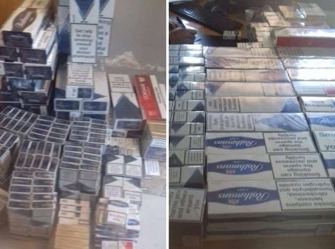 ضبط (63) كروز دخان اجنبي مهرب وغير قانوني في جنين