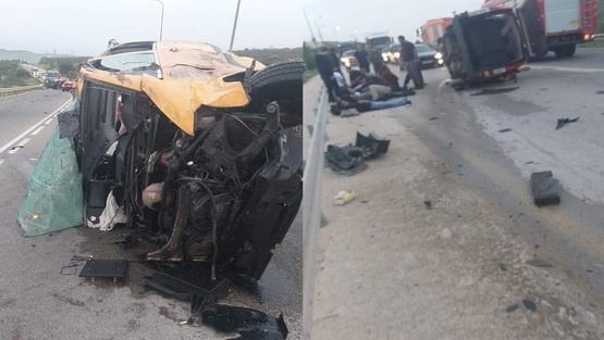 8 إصابات في حادث سير جنوب نابلس