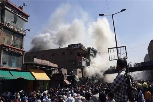 51 مصاباًَ في حريق حارة اليهود بالقاهرة